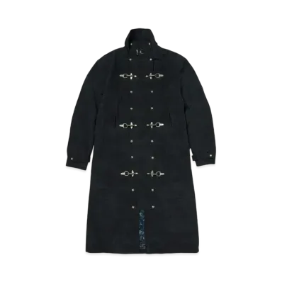 THUG CLUB Scarred Bio Soldier Trench Coat "Black"