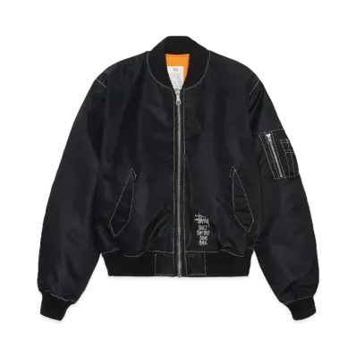 Stussy Built Reversible Bomber Jacket "Black"