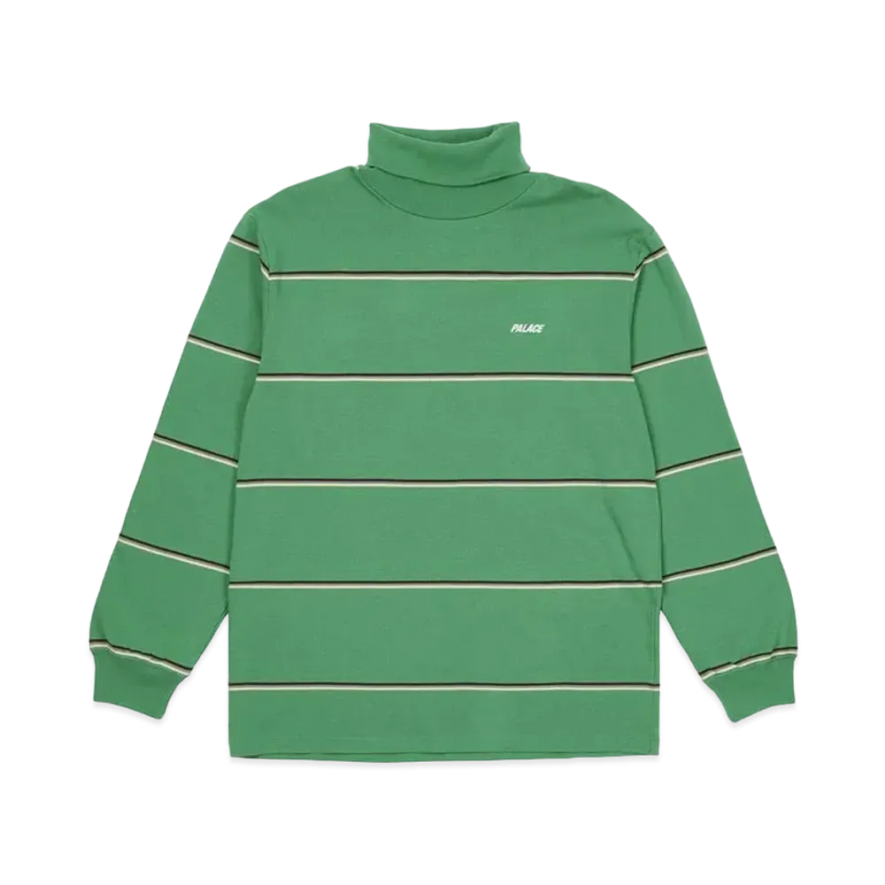 PALACE STRIPED TURTLENECK "Green"