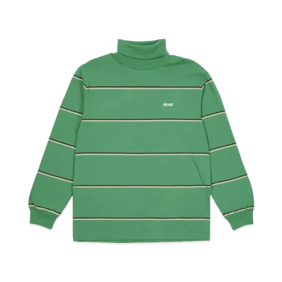 PALACE STRIPED TURTLENECK "Green"