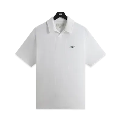 Kith Micro Waffle Drew Polo "White"