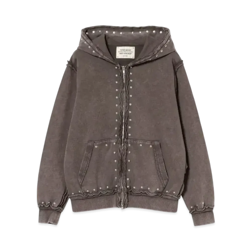BEAMS FUTURE ARCHIVE Fade Studs Hoody "Grey"