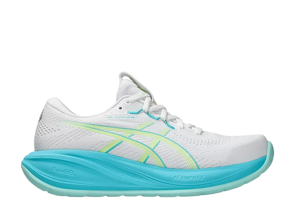 Asics Women's Gel-Cumulus 28 "White/Energy Aqua"