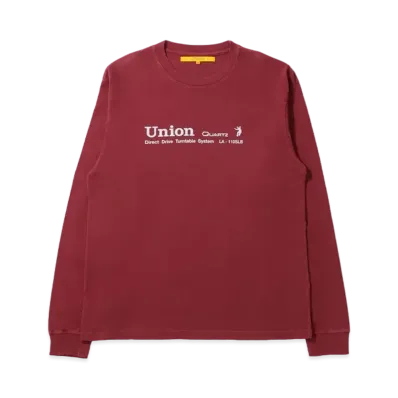 UNION Quartz L/S Tee "Burgundy"