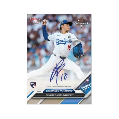 山本由伸 (2024 MLB トップスナウカード ロサンゼルスドジャース 2024 ワールドシリーズチャンピオンズ)