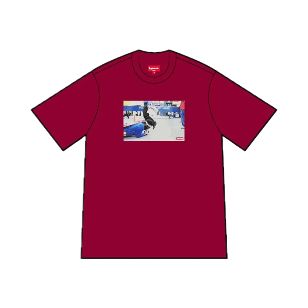 Supreme Great White Way Tee "Cardinal"