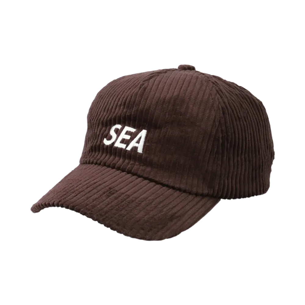 WIND AND SEA Sea Logo Corduroy Cap "Brown"