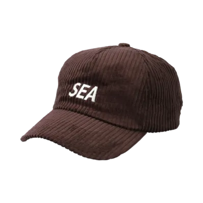 WIND AND SEA Sea Logo Corduroy Cap "Brown"