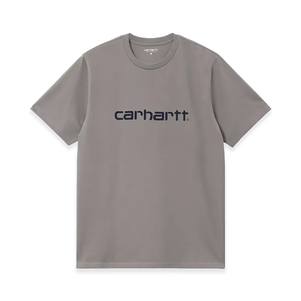 Carhartt WIP S/S Script T-Shirt "Shady Grey/Dark Navy"