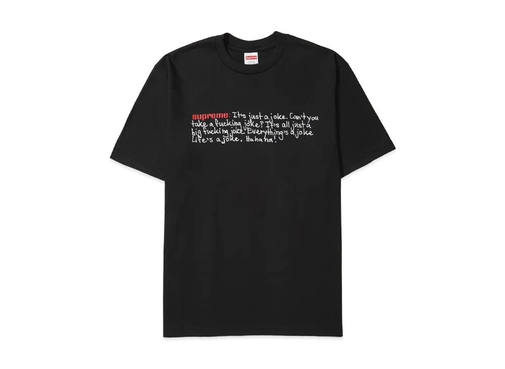 Supreme Joke Tee "Black"