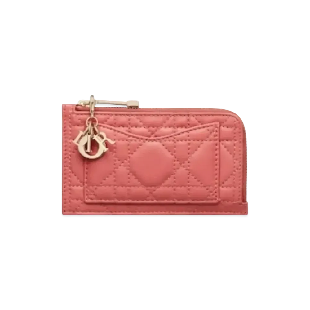 Dior Card Holder "Coral Pink"
