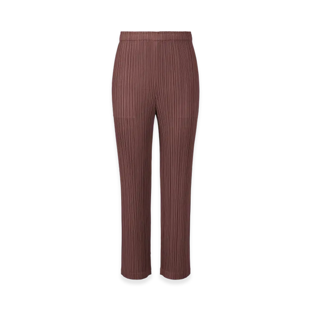PLEATS PLEASE ISSEY MIYAKE Loop Bottoms "Red Brown"