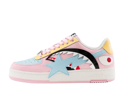 A BATHING APE Women's BAPE STA OS SHARK "Pink"