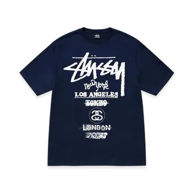 Stussy Tour Tee "Navy"