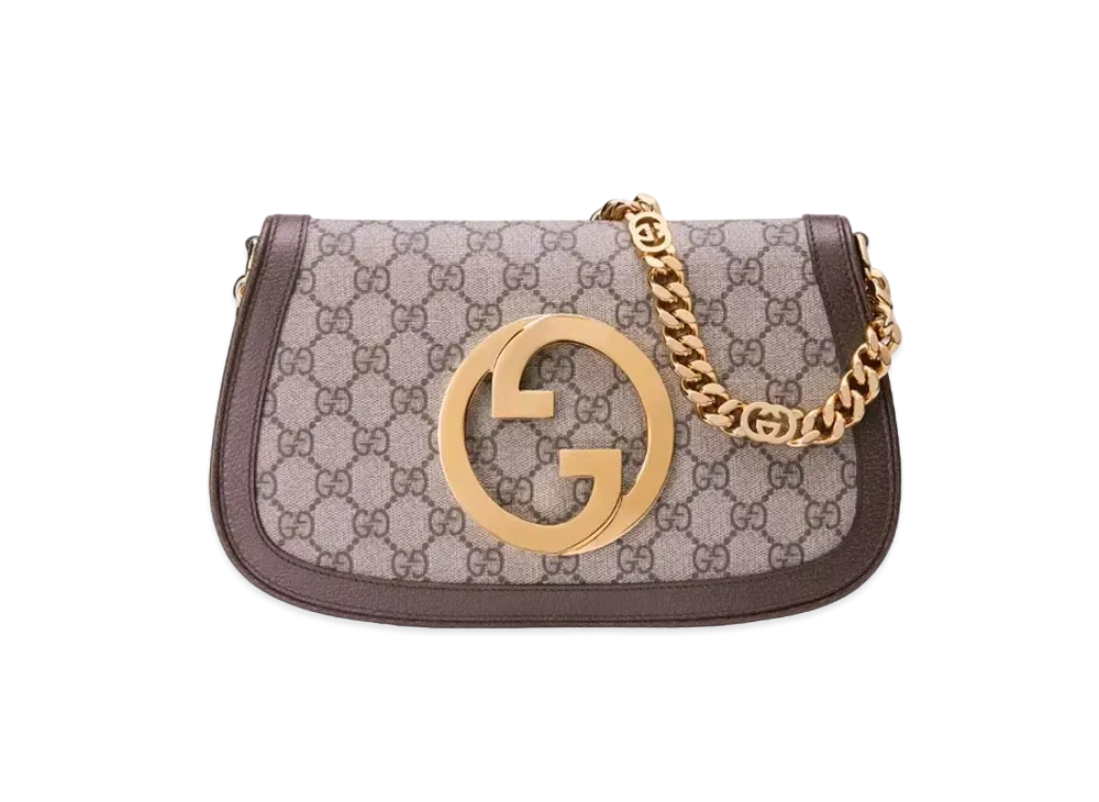 GUCCI Gucci Blondy Shoulder Bag GG Supreme Canvas "Beige/Ebony"