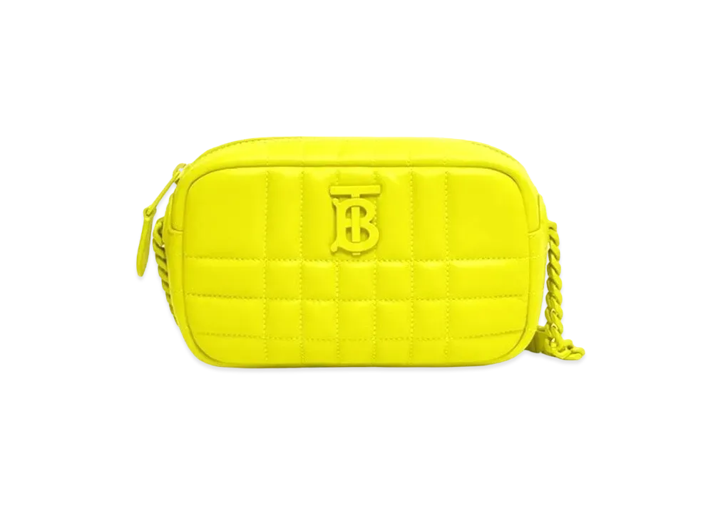 Burberry Mini Quilting Lambskin Lola Camellag "Vivide Lime"