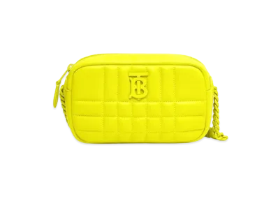 Burberry Mini Quilting Lambskin Lola Camellag "Vivide Lime"