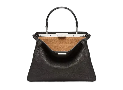 FENDI Peekaboo Iseeu Medium Selleria Bag "Black"