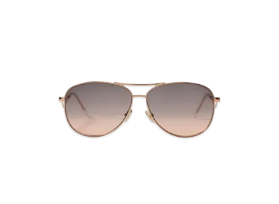 Jimmy Choo Essy Aviator Sunglasses With Shaded Lenses "Grey/Fuchsia/Gold Copper"