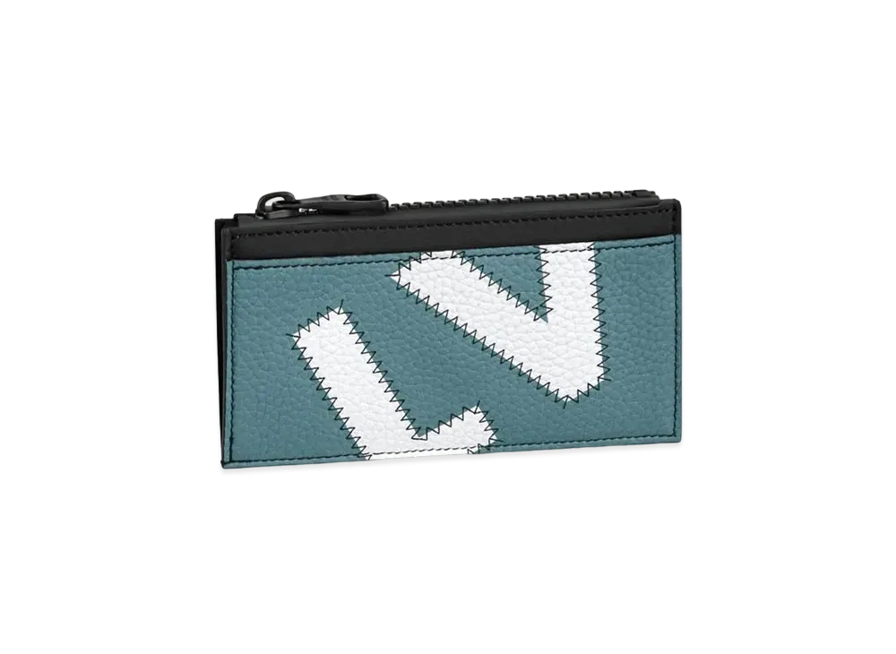 Louis Vuitton Coin Card Holder Taurillon Leather "Blue"