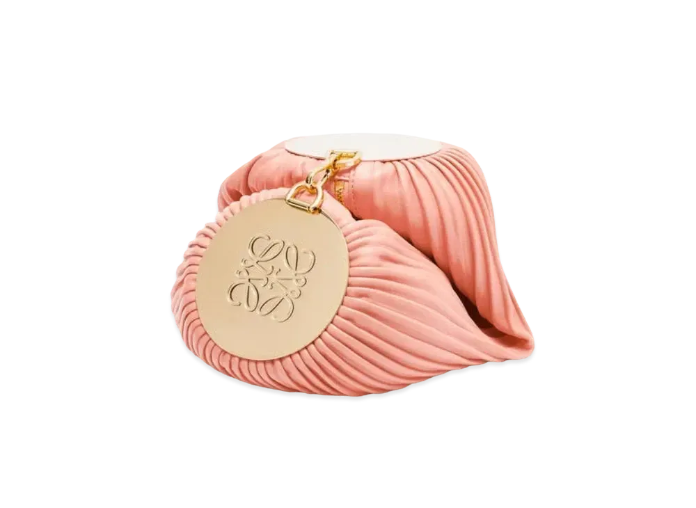 LOEWE Bracelet Pouch In Pleated Nappa "Blossom"