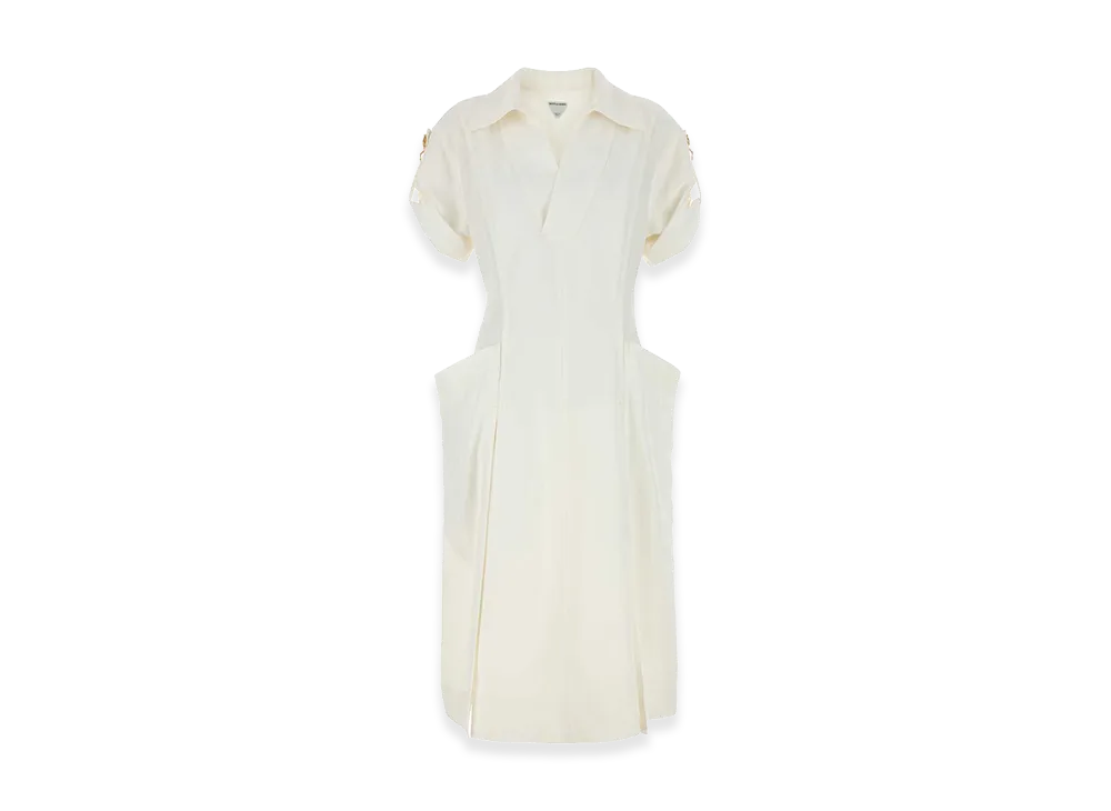 Bottega Veneta Women's Viscose Blend Dress "White"