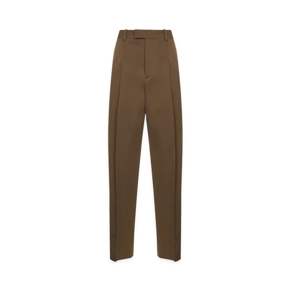 Bottega Veneta Women's Pants "Ebony/Light Jute Melange"