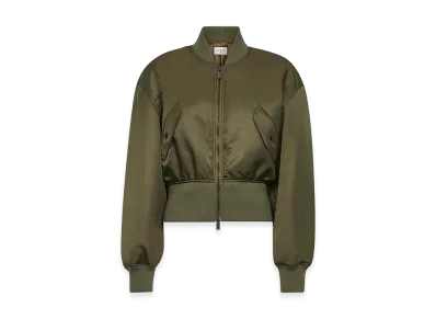 Saint Laurent Women's Bomber Nylon Recycle "Green"