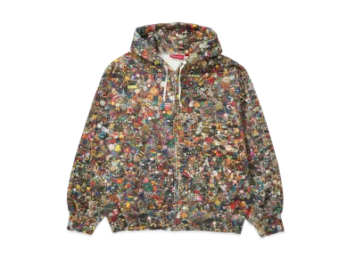 Supreme x Mike Kelley Zip Up Hooded Sweatshirt "Multicolor"