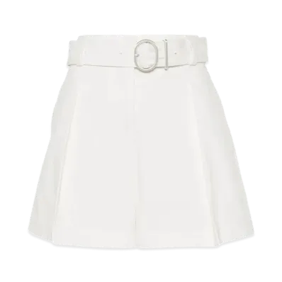 Jil Sander Women's Mid Waist Shorts "White"
