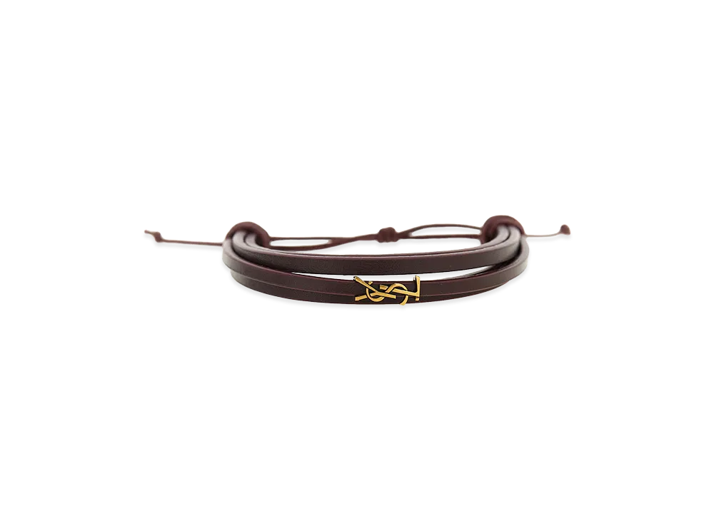 Saint Laurent Women's 'Cassandre' Bracelet "Bordeaux"