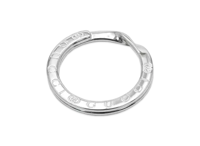 GUCCI Interlocking Key Ring "Silver"