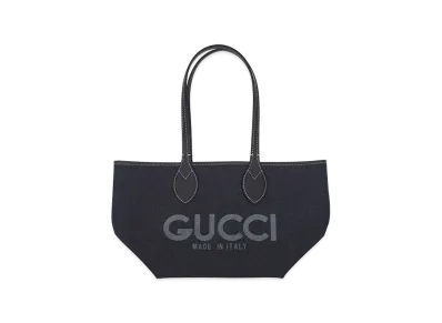 GUCCI Women's Denim Totissima Reversibile Shopping Bag "Blue"
