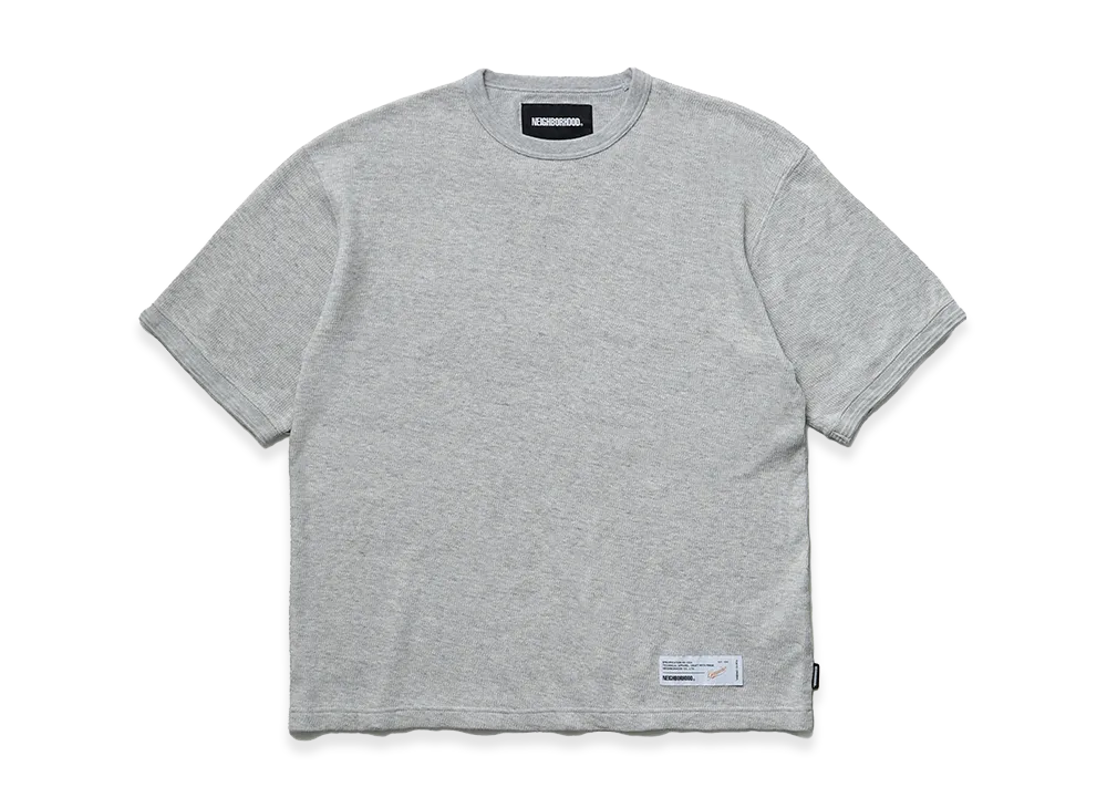 NEIGHBORHOOD Honeycomb Fabric Crewneck SS "Gray"