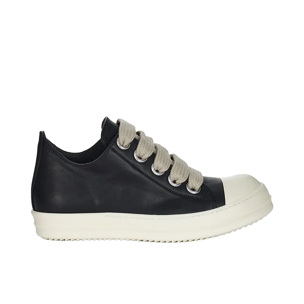 Rick Owens Jumbolace Low Sneaks "Black/Pearl/Milk"