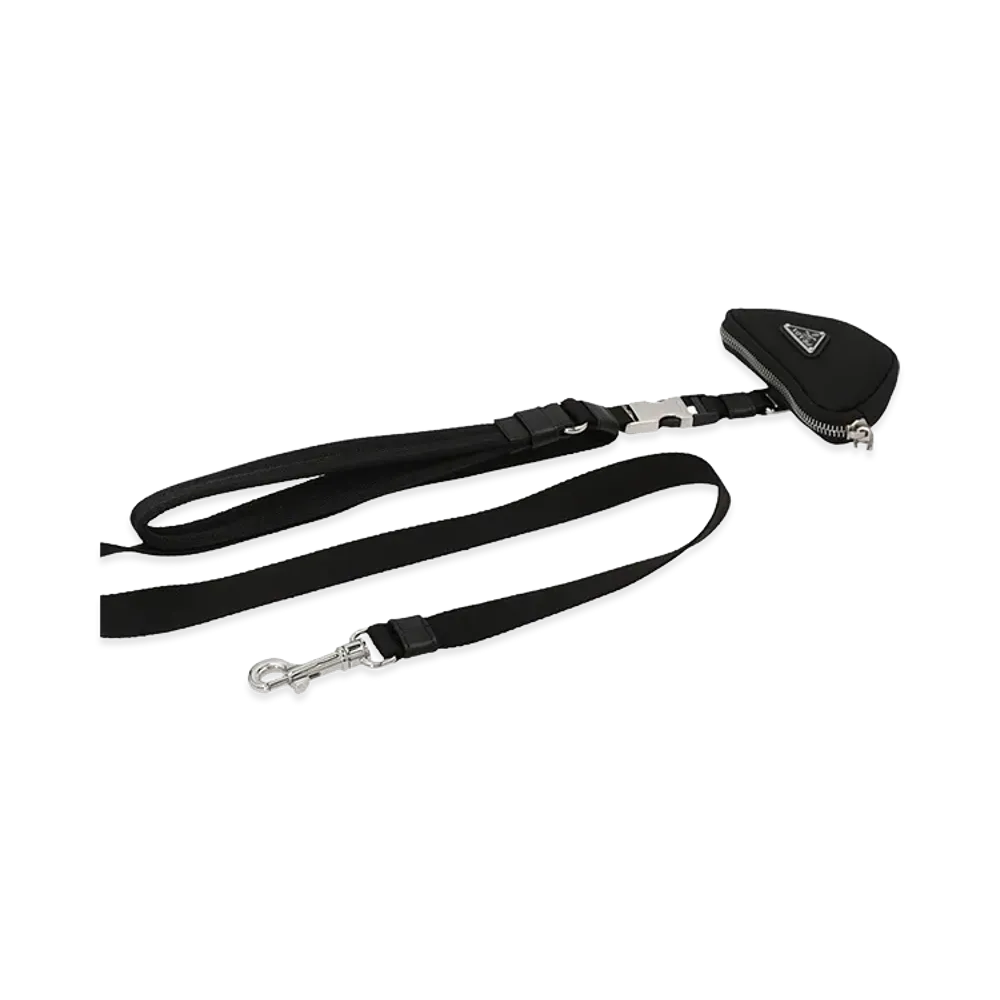 PRADA Logo Pouch Leash "Black"