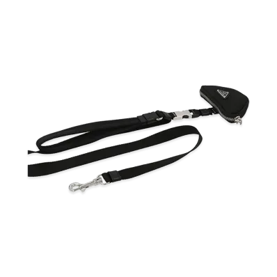 PRADA Logo Pouch Leash "Black"
