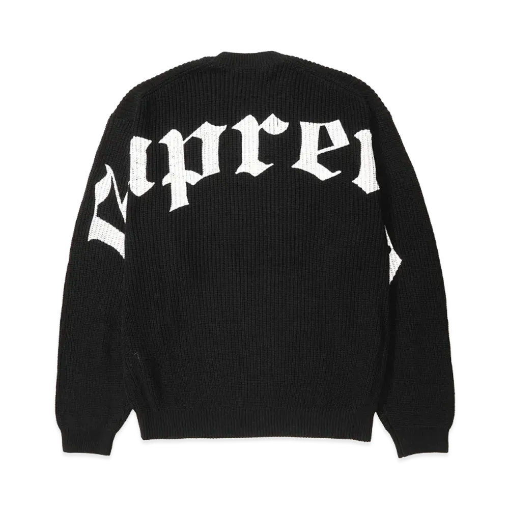 Supreme Old English Printed Sweater "Black"