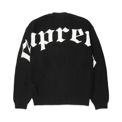 Supreme Old English Printed Sweater "Black"