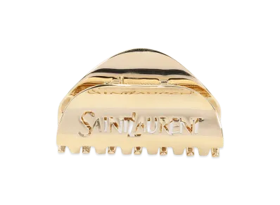 Saint Laurent Women's Brass Claw Clip "Gold"