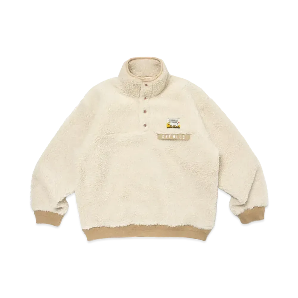 HUMAN MADE Boa Fleece Pullover "White"