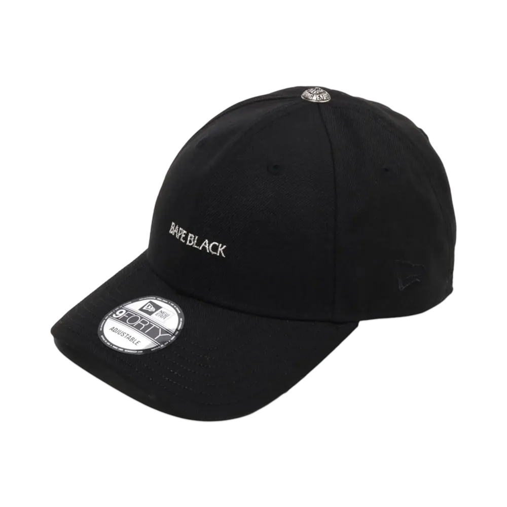 A BATHING APE Bape Black Baseball Cap "Black"