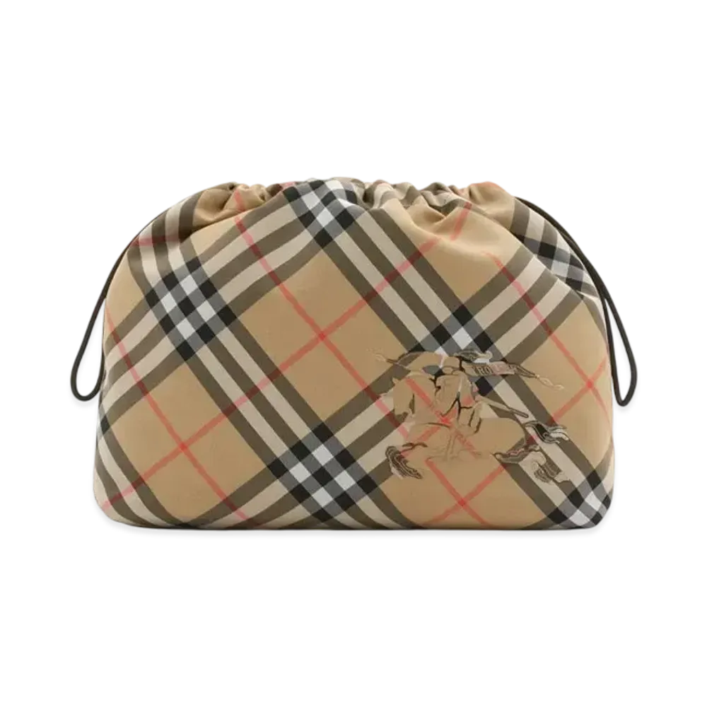 Burberry Check Pouch "Sand"