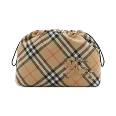 Burberry Check Pouch "Sand"