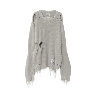 Maison MIHARA YASUHIRO Bleached Knit Sweater "Grey"