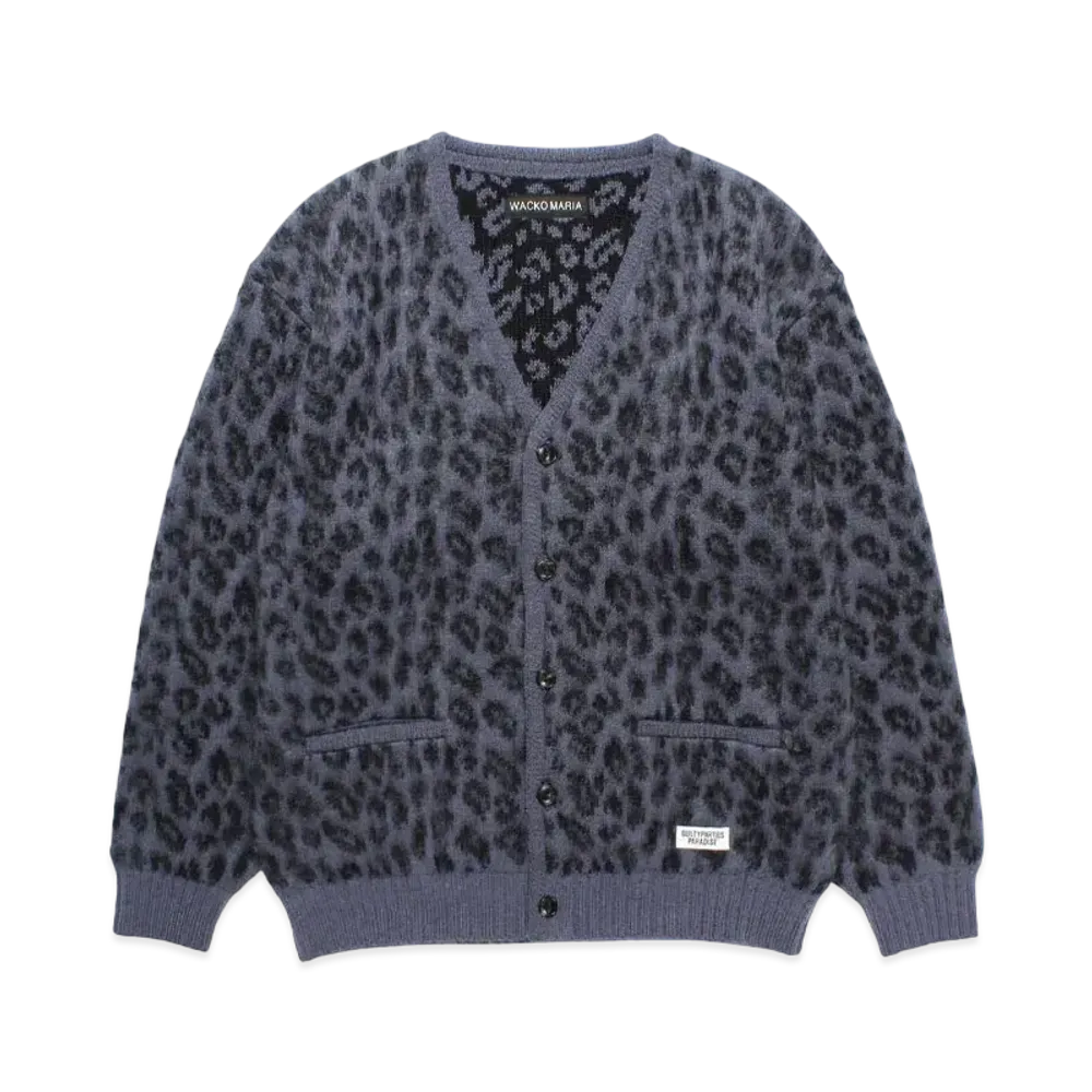 WACKO MARIA Heavy Mohair Knit Cardigan "Purple"