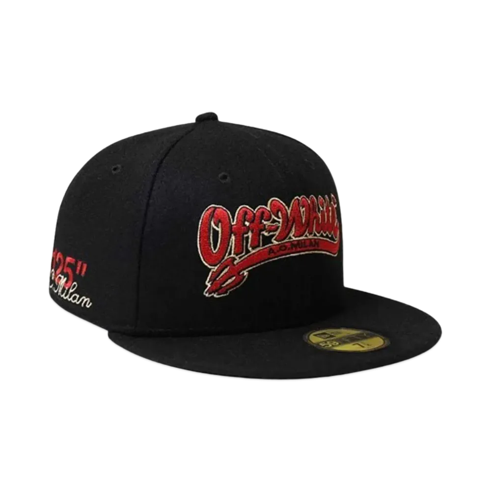 NEW ERA x Off-White x AC Milan 2024 59Fifty "Black/Red"