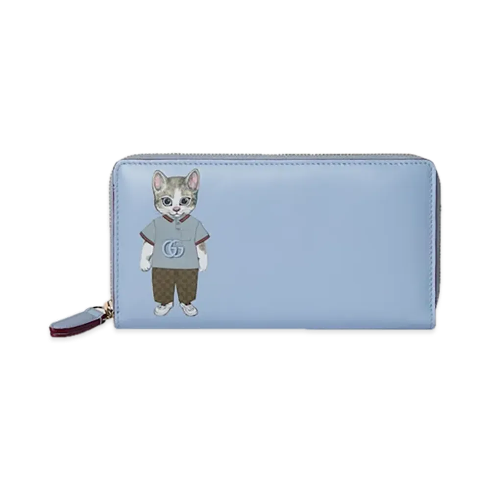 GUCCI x Higuchi Yuko Zip Around Wallet Japan Exclusive "Rosso Ancora"