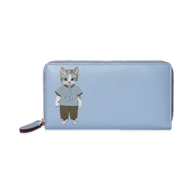 GUCCI x Higuchi Yuko Zip Around Wallet Japan Exclusive "Rosso Ancora"