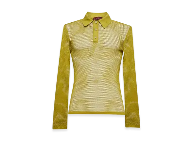 GUCCI Technical Jersey Polo Shirt "Green"